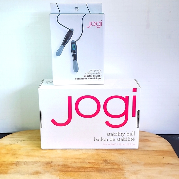 Jogi Exercise Set. Stability Ball and Jump Rope with Counter - Picture 1 of 8